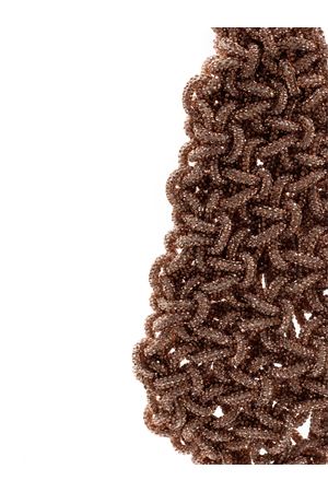 Borsa a spalla dal design intrecciato oro PHO FIRENZE | 8023018GOLD